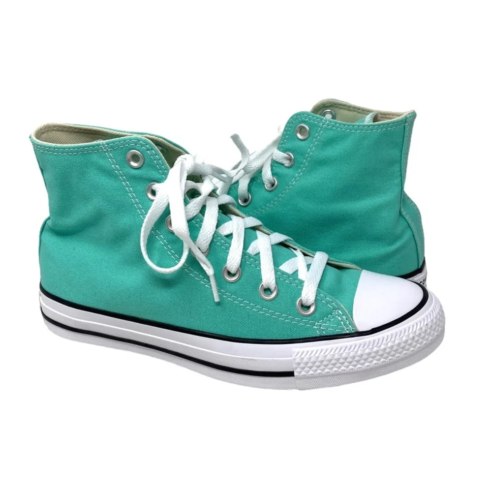 Converse Ctas High Top Women's Shoes Canvas Green Sneakers Skateboarding A03796F - Picture 5 of 11